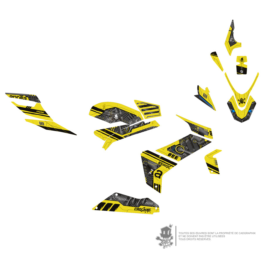 APRILIA KIT DÉCO-RS 660 ACIDE BEE-ONLY 50