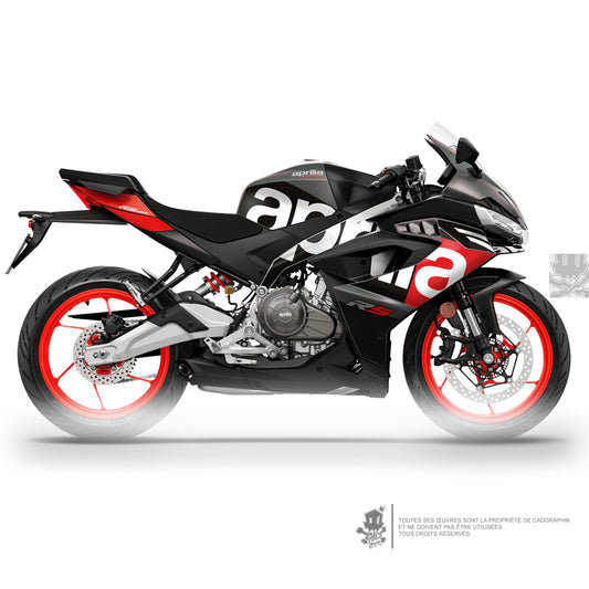 APRILIA KIT DÉCO - RS 457 PACK LOGO - RED - ONLY X