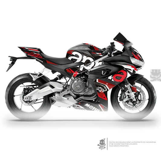 APRILIA KIT DÉCO - RS 660 WIPEOUT -RED - ONLY 30