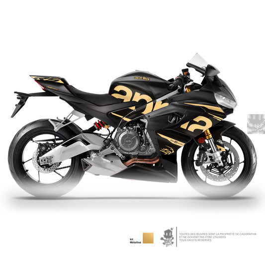APRILIA KIT DÉCO - RS 660 - MÉTALIC - BLACK GOLD - ONLY 50