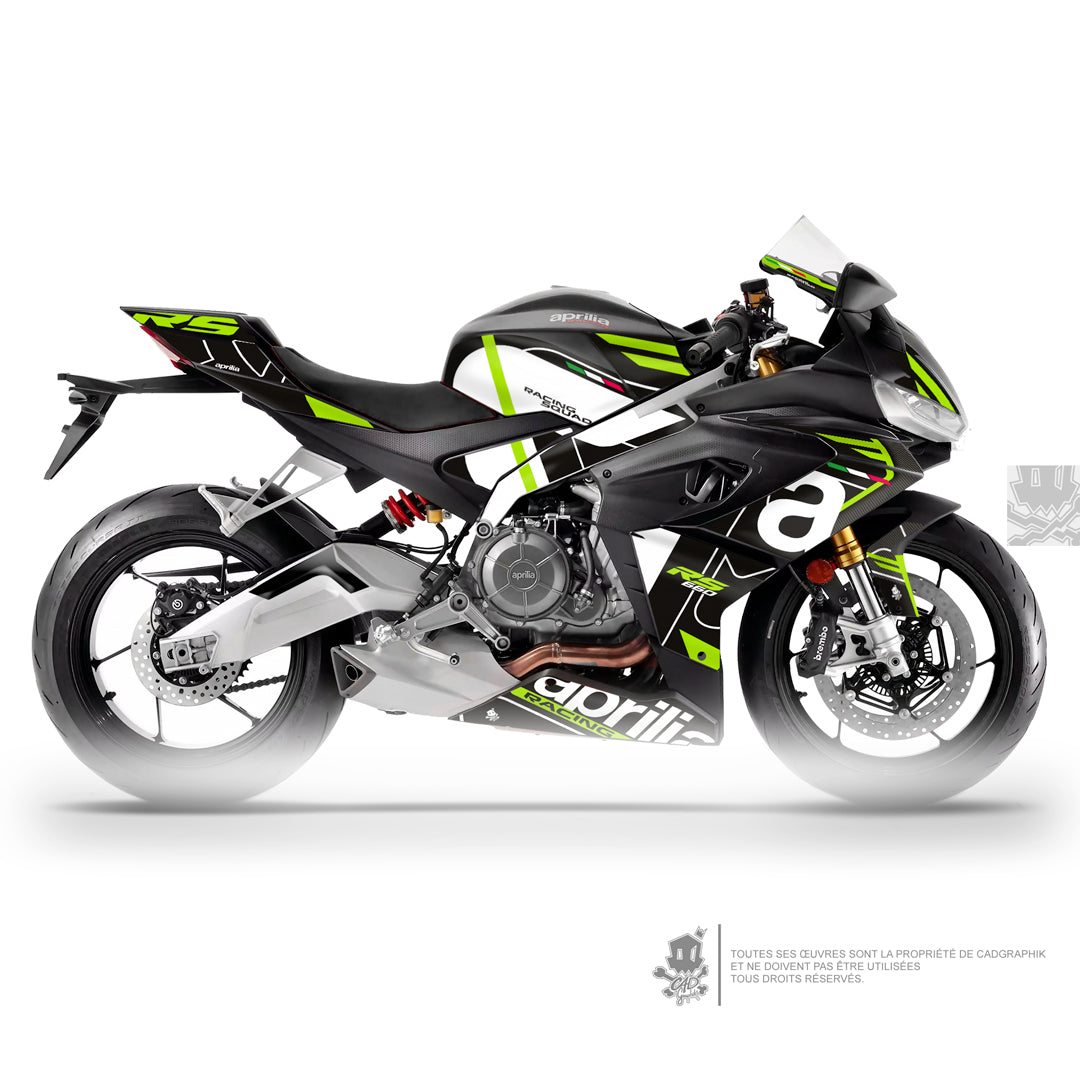 APRILIA KIT DÉCO - RS 660 RACING SQUAD-GREEN - ONLY 30