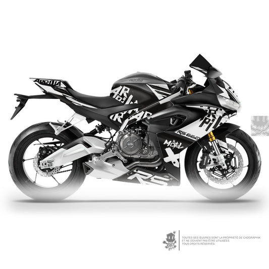 APRILIA KIT DÉCO - RS 660 STREETGRAPH WHI - ONLY 50