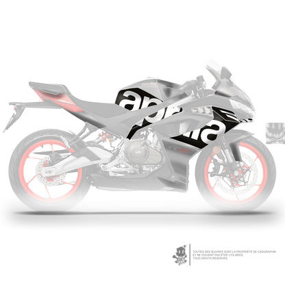 APRILIA KIT DÉCO - RS 457 PACK LOGO - BLACK - ONLY X