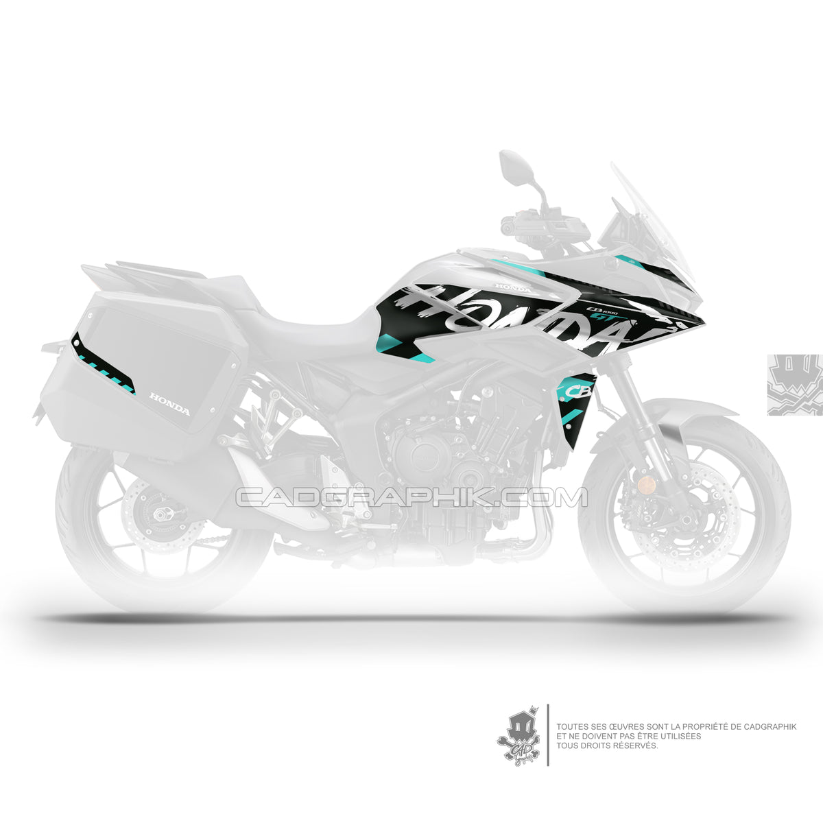 KIT DÉCO HONDA CB1000GT - OKÏDO CYAN