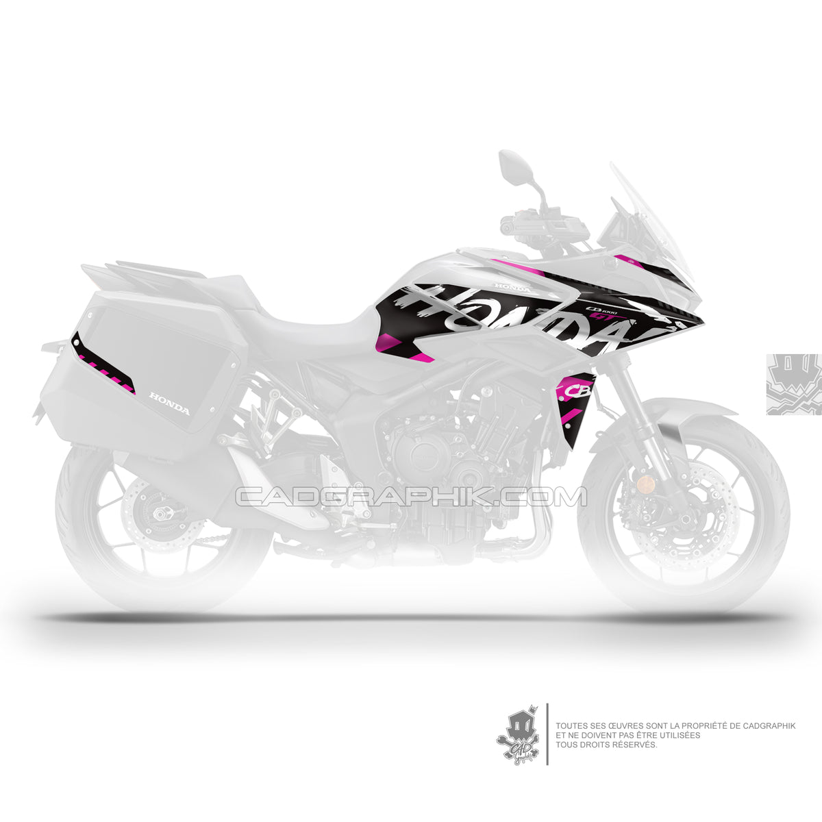 KIT DÉCO HONDA CB1000GT - OKÏDO PINK