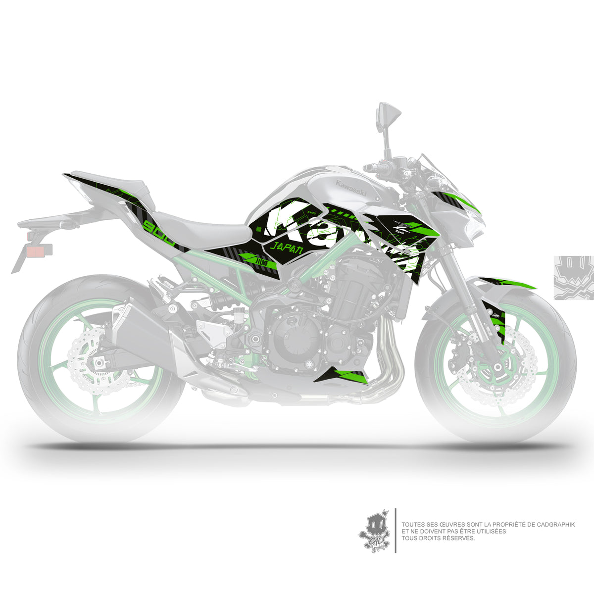 KAWASAKI KIT DÉCO - Z900 GRUNGE G