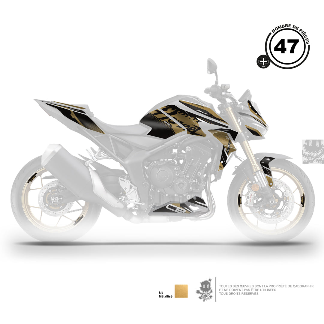 KIT DÉCO HONDA CB1000 HORNET CONCEPT - GOLD- PLUS