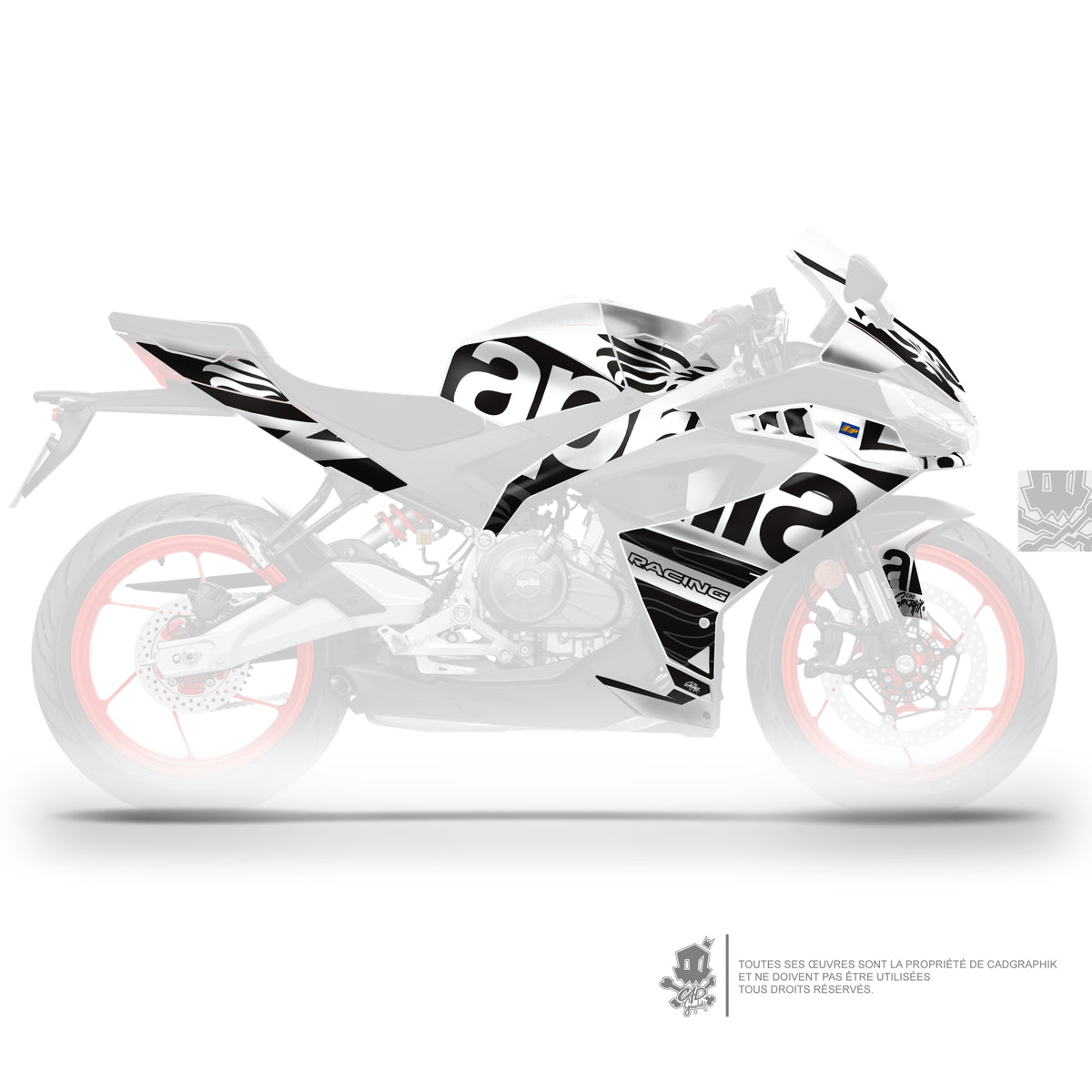APRILIA KIT DÉCO - RS 457 - 2.5 W- ONLY 50