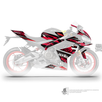 APRILIA KIT DÉCO - RS 660 - BACKGROUND RED - ONLY 50