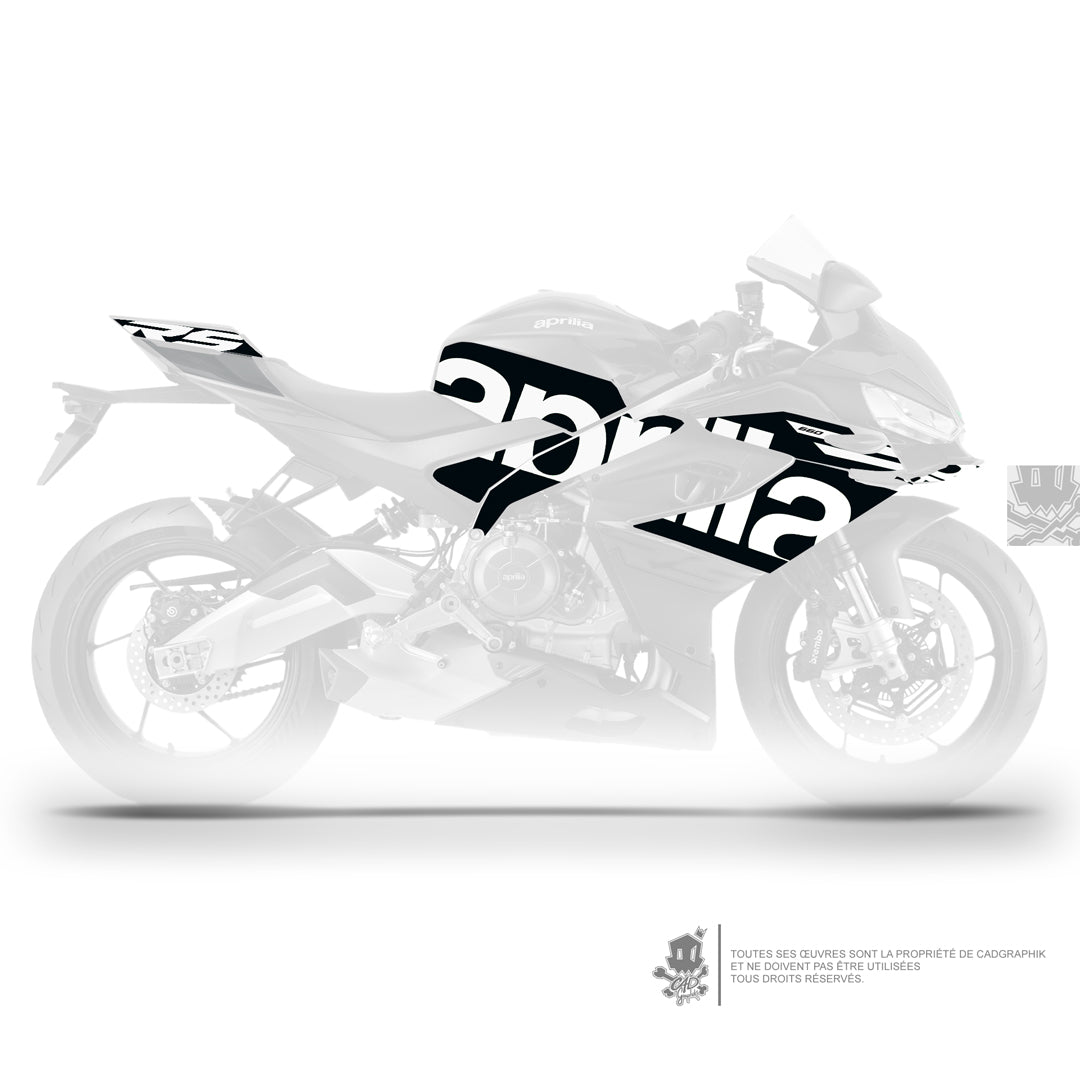 APRILIA KIT DÉCO - RS 660 25 PACK LOGO - WHI - ONLY X
