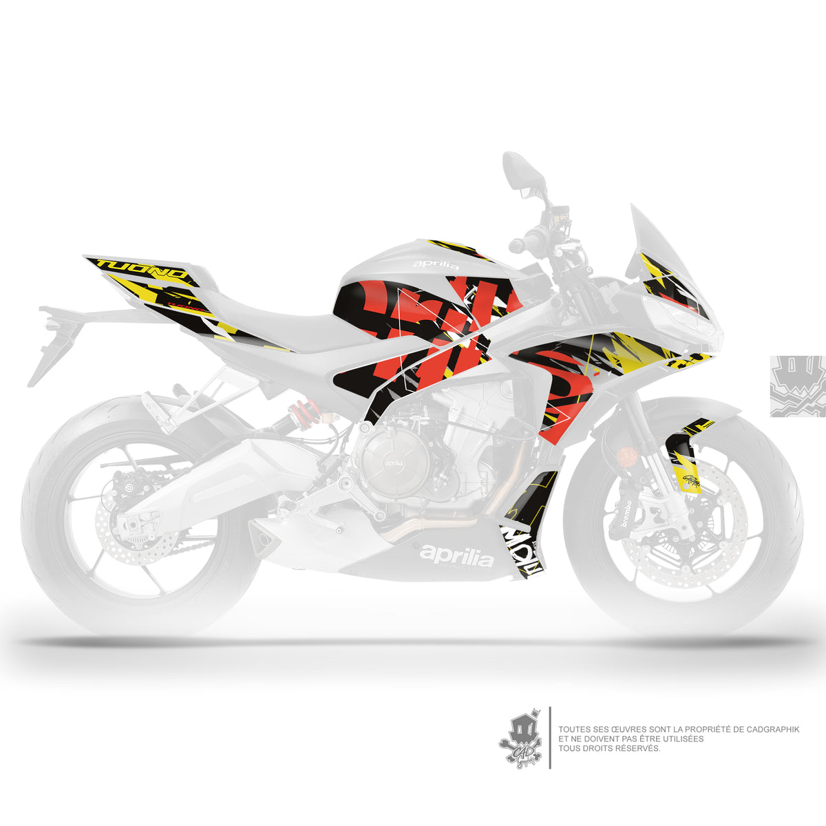 APRILIA KIT DÉCO - TUONO 660 - 101 R - ONLY 50