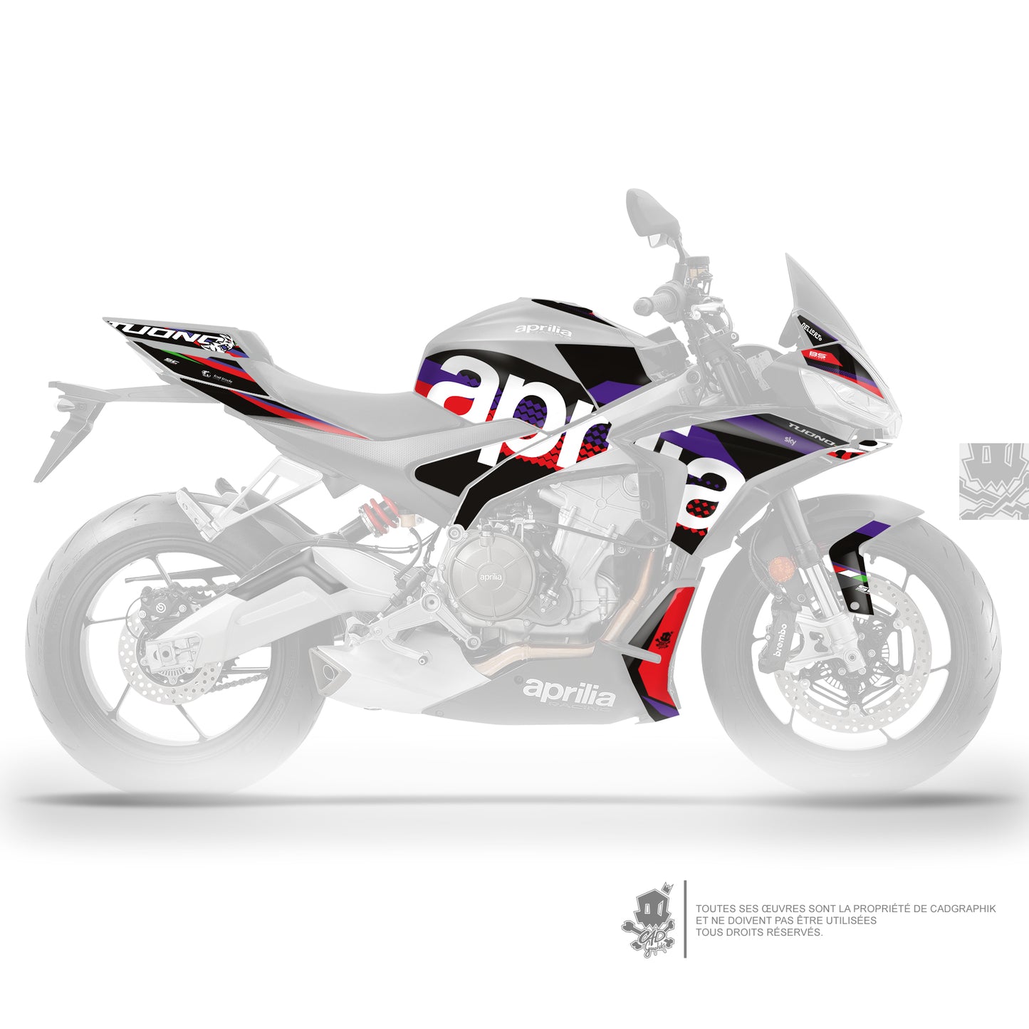 APRILIA KIT DÉCO - TUONO 660 - GP25 - ONLY 50