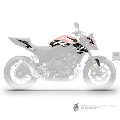 KIT DÉCO HONDA CB500 HORNET SCRIPT - WHITE