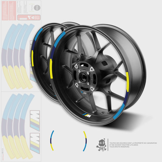BMW KIT DÉCO JANTES - S1000R - M BLUEFIRE