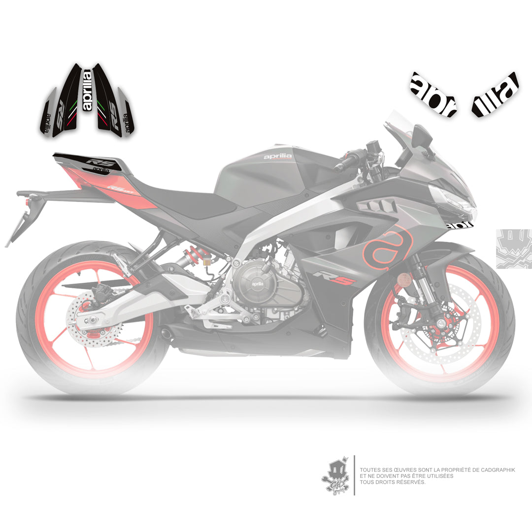 APRILIA - RS 457 BLACK PACK LOGO