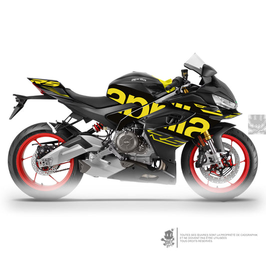 APRILIA KIT DÉCO - RS 660 25 PACK LOGO - YELLOW - ONLY X