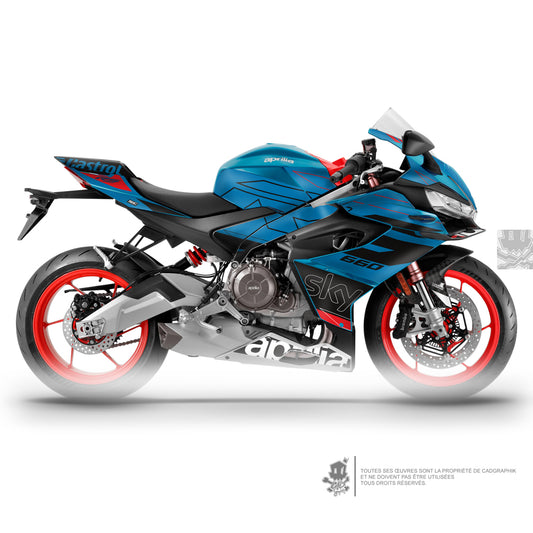APRILIA KIT DÉCO - RS 660 - SKY  MARLIN - ONLY 50