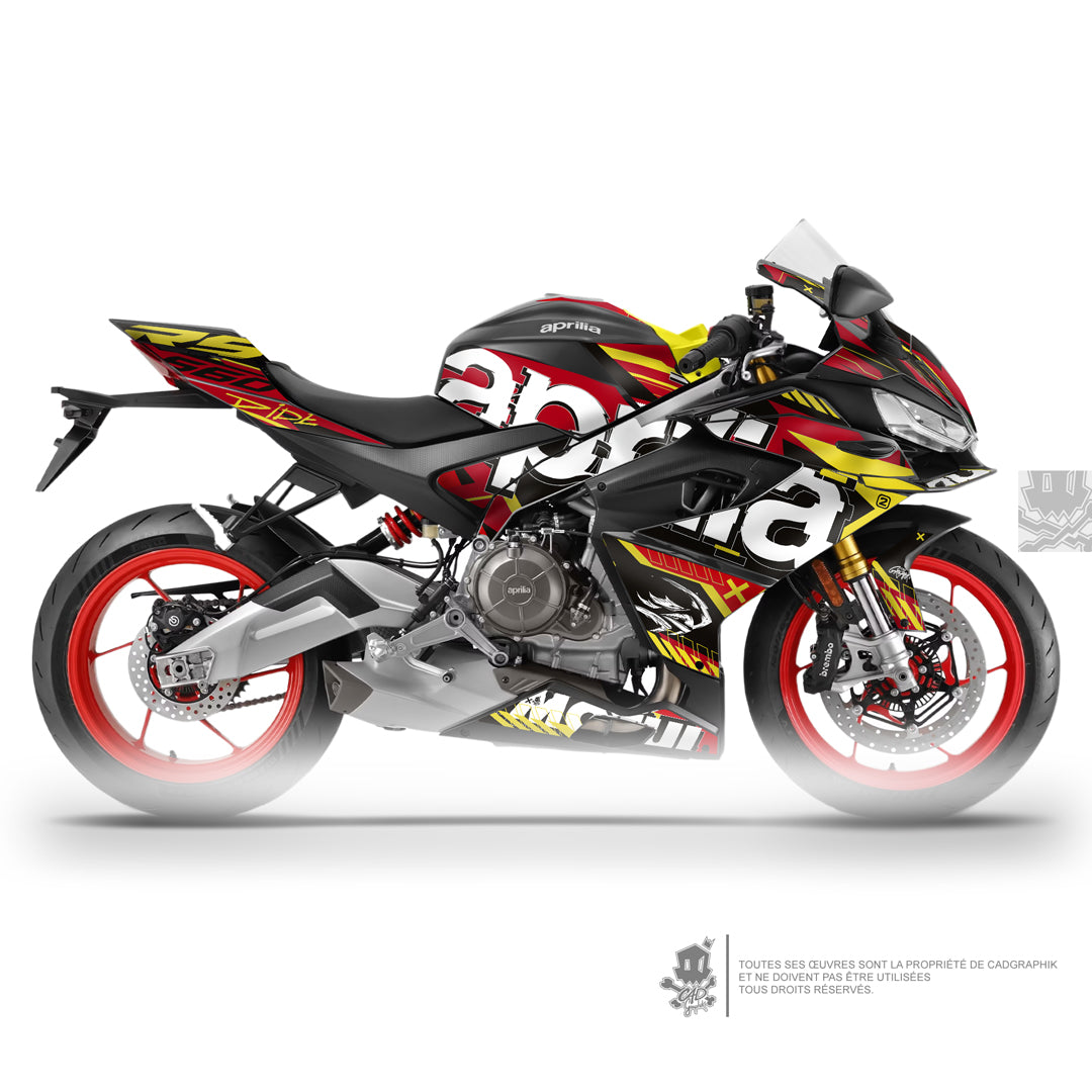 APRILIA KIT DÉCO - RS 660 - WIPEOUT 2  RED - ONLY 50