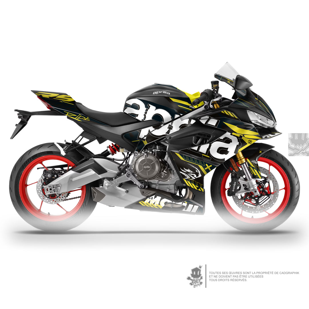 APRILIA KIT DÉCO - RS 660 - WIPEOUT 2  BLACK- ONLY 50