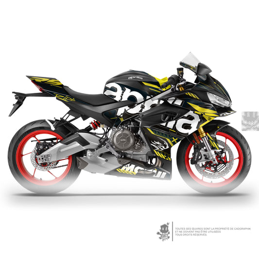 APRILIA KIT DÉCO - RS 660 - WIPEOUT 2  BLACK- ONLY 50