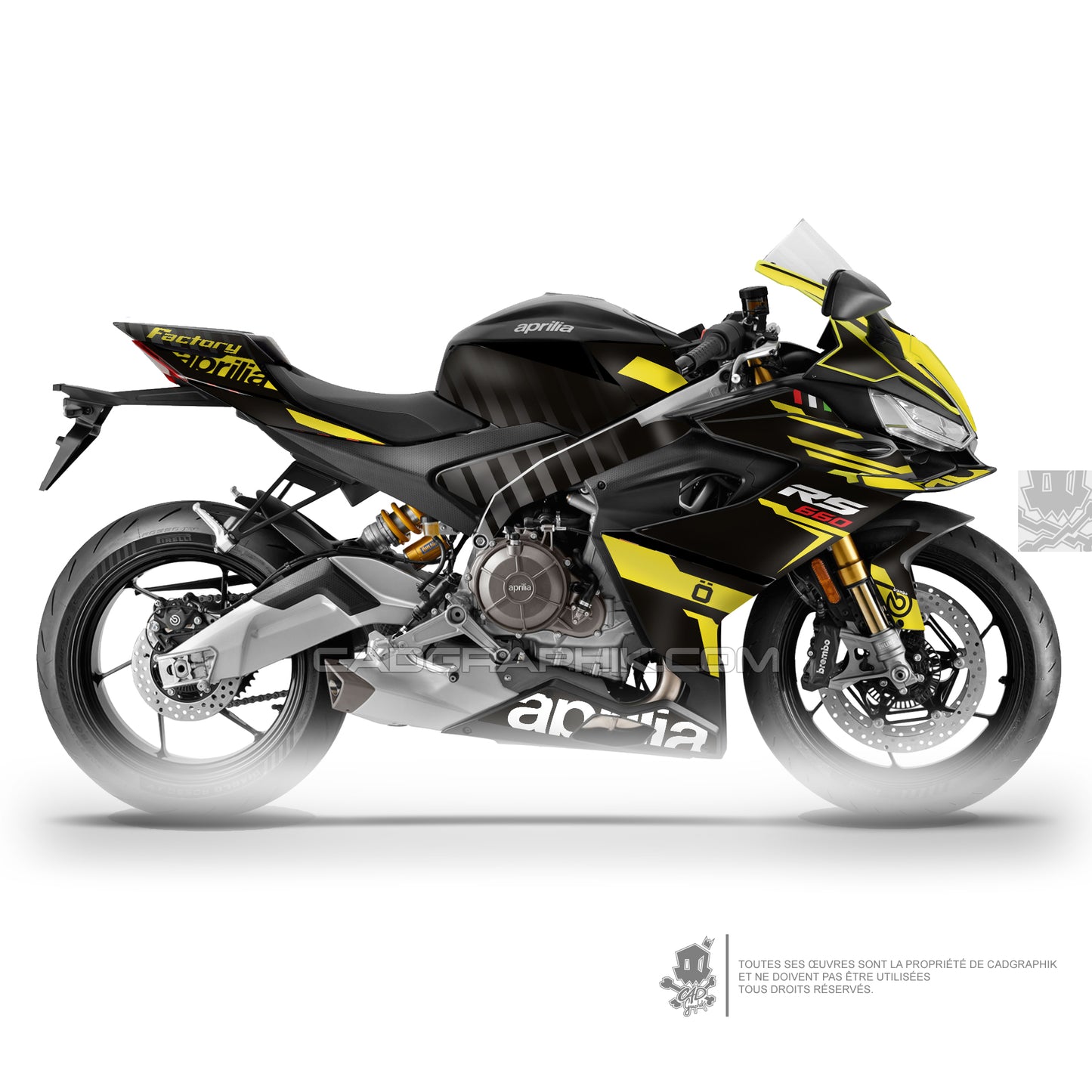 APRILIA KIT DÉCO - RS 660 - UNY FACTORY - ONLY 50