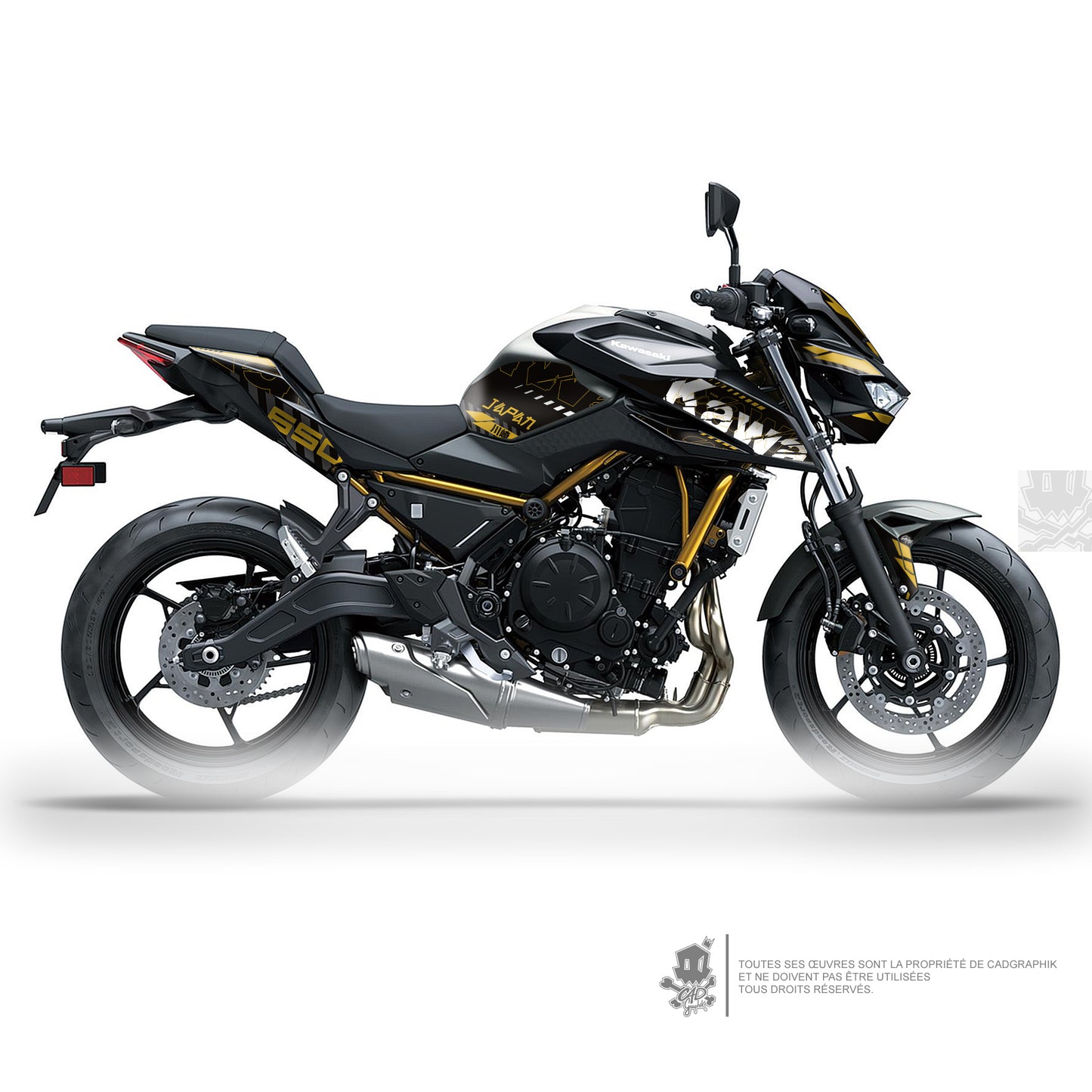 KIT DÉCO KAWASAKI Z650 GRUNGE - O