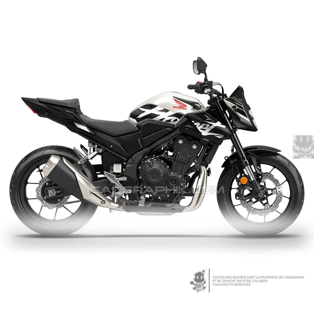 KIT DÉCO HONDA CB500 HORNET SCRIPT - WHITE