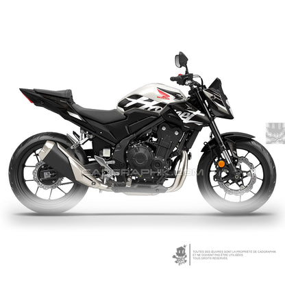 KIT DÉCO HONDA CB500 HORNET SCRIPT - WHITE